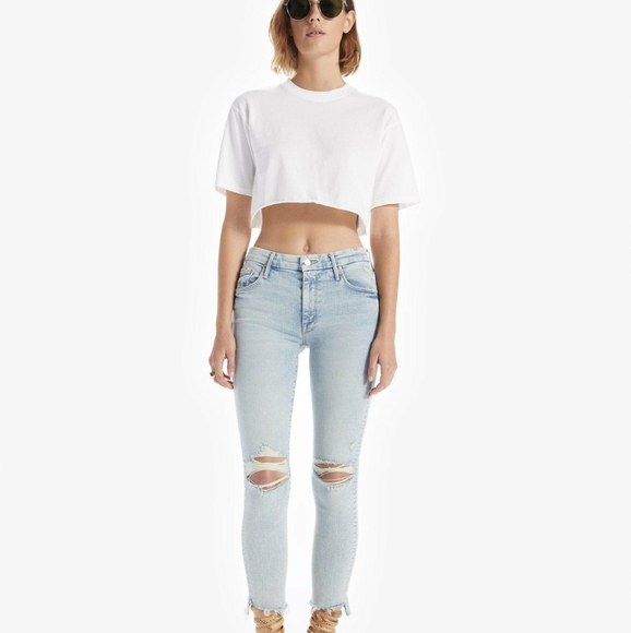 MOTHER Denim - MOTHER DENIM THE STUNNER ZIP ANKLE STEP FRAY * SOLD OUT*